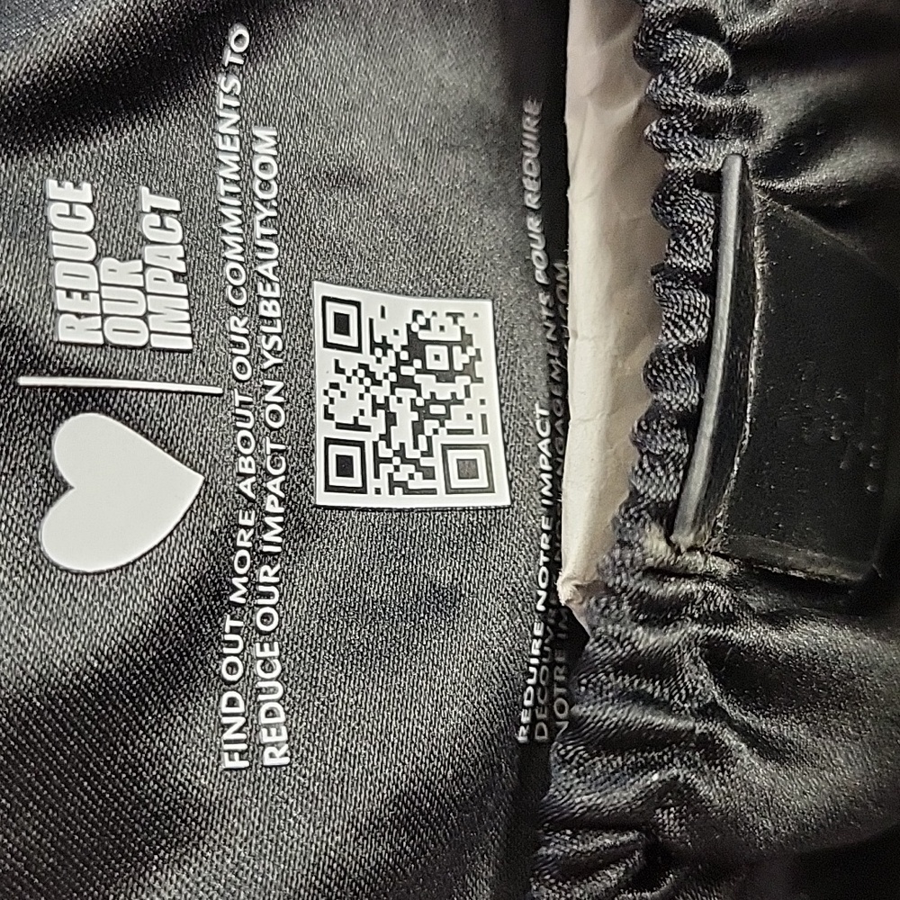 Yves Saint Laurent Black Pouch Bag 8x5 New In Dust Bag - Picture 4 of 12